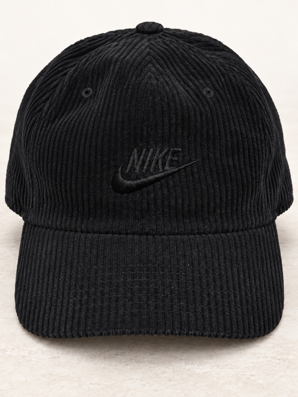 Nike Black Corduroy Swoosh Cap